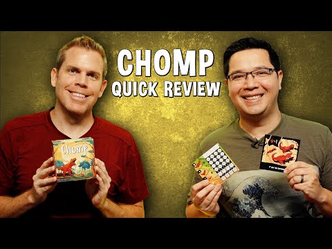 Quick Review of Chomp - Dinosaur Tile Placement Board Game