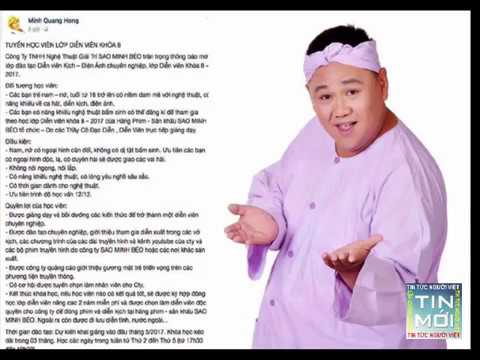 TIN TỨC VIỆT 2017-SỐC Minh béo đăng facebook tuyển học viên cho sân khấu bị khán giả ném đá