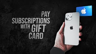 How to Pay Subscription with Apple Gift Card (tutorial)