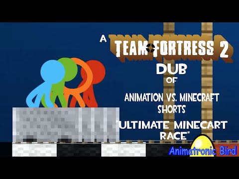 (TF2 Dub) Animation Vs. Minecraft Shorts - Ultimate Minecart Race