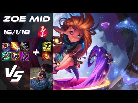 MID Zoe vs Yasuo - NA Challenger Patch 25.S2.6