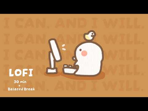 2-HOUR STUDY WITH ME | 30-minute focus session +  Balanced breaks | Lofi ☕