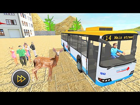 Real Uphill Offroad Bus Driving Game -#65 Bus Simulator Games - New games 2023 - Android Gameplay