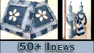 50+ Upcycled Jeans Projects for Home Decor | Easy Budget DIY