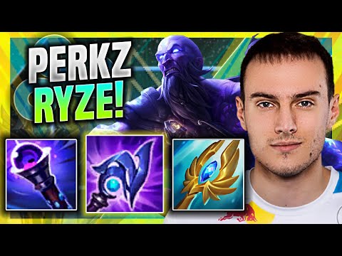 PERKZ IS A MONSTER WITH RYZE MID! - C9 Perkz Plays Ryze MID vs Corki! | Season 11