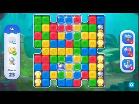 Fishdom Blast Level 56 - NO BOOSTERS GAMEPLAY 🐠 | SKILLGAMING ✔️