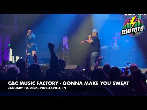 C&C Music Factory performs "Gonna Make You Sweat" on January 10, 2026 in Noblesville, Indiana