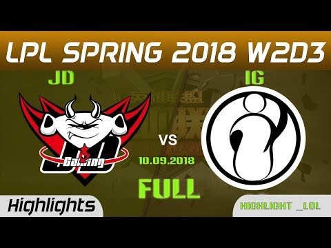 [LPL mùa hè 2018] JDG vs IG Highlights  Full playoffs _JD Gaming vs Invictus Gaming [10.09.2018]