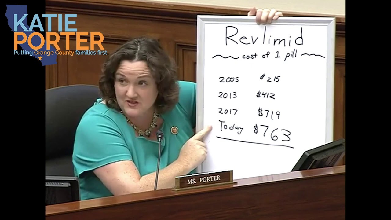 Rep. Porter grills Big Pharma CEO for price gouging - YouTube