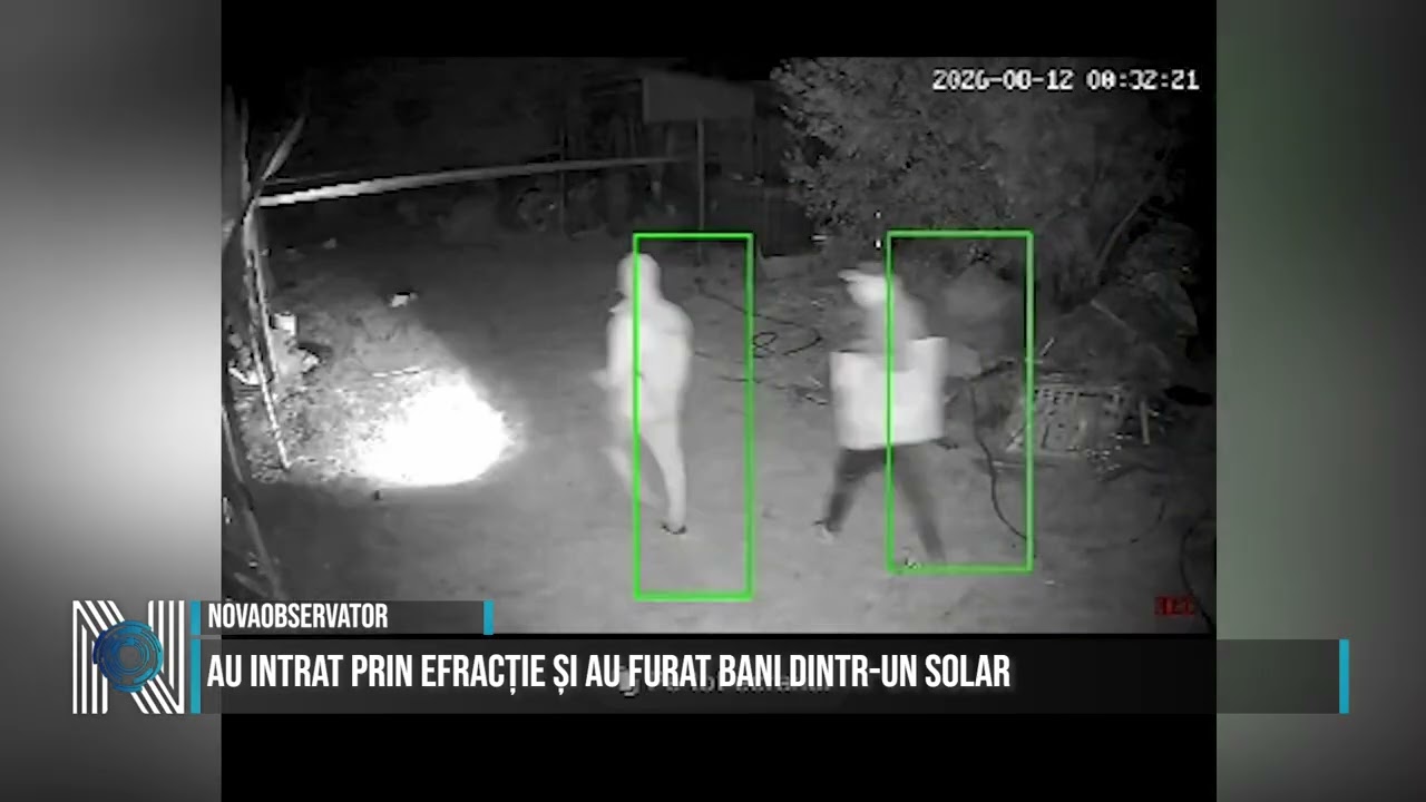 Au intrat prin efracție și au furat bani dintr-un solar
