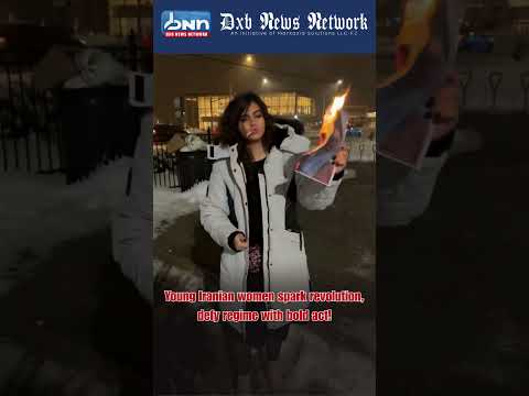 Iran Girl Burns Khamenei Photo Cigarette Women Revolution