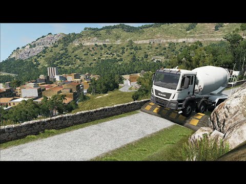 Cars vs Massive Speed Bumps #4 – BeamNG Drive | BeamNG LEO #Beamng #BeamngCrash #Cargame