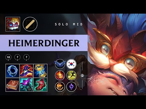 Heimerdinger Mid vs Irelia - KR Diamond Patch 25.24