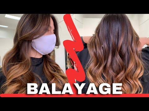 How to FREEHAND BALAYAGE for Dark Hair Whith FANOLA...