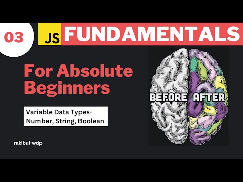 03 Variable Data Types Number String Boolean Javascript Bangla Tutorial