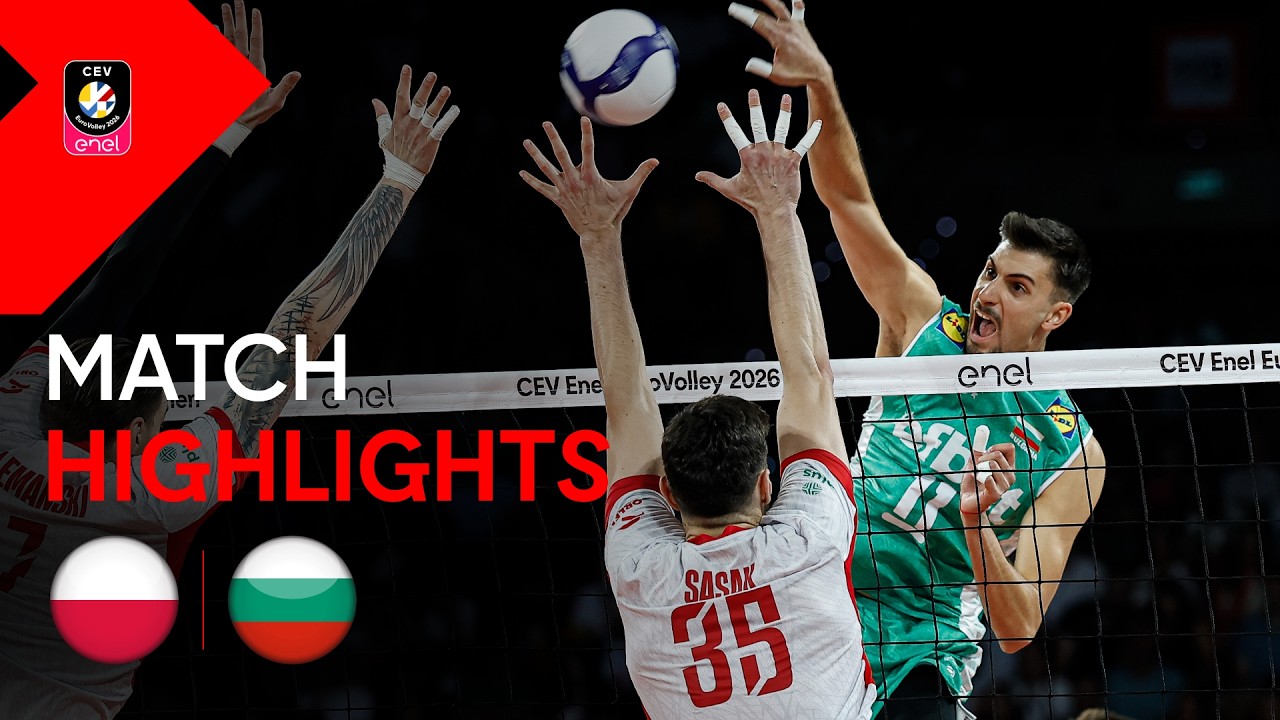 Highlights | Poland vs. Bulgaria | CEV Enel EuroVolley 2026 | Men