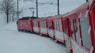 Switzerland: Matterhorn Gotthard Bahn in Winter