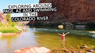 Wild Swimming in the Colorado River after Cathedral Wash Hike | Glen Canyon & Horseshoe Bend (Page)