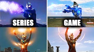 Download lagu All Ultraman Ultimate Attack Comparison - Semua Ultimate Ultraman From Series and Game Ultraman FE 3 mp3