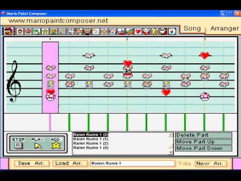 Mario Paint: Raisin Ruins 1- Kirby's Return to Dream Land