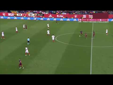 Espectacular GOLAZO de Jordi Alba tras un pase fantástico de Messi (1-0  copa del rey 2016)