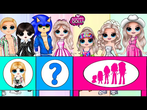 Barbie & Ken, Princes Peach, Elemental Ember Clothes Switch up - 32 Best Arts & Paper Dolls