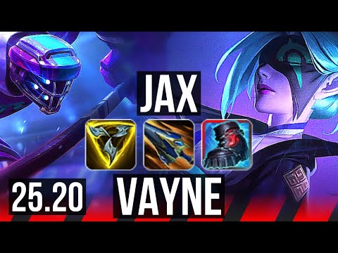 JAX vs VAYNE (TOP) | 10/2/2 | EUW Challenger | 25.20