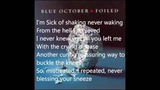 Blue October X-Amount of words (Lyrics on screen)