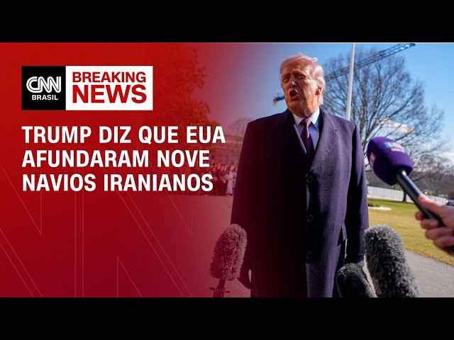 Ataques ao Irã: Trump diz que EUA afundaram nove navios iranianos | AGORA CNN