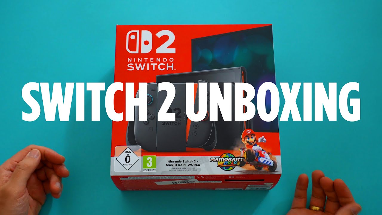 Nintendo Switch 2 im Unboxing – Das ist drin!