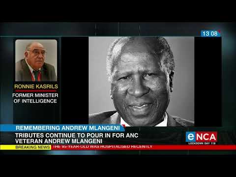Former intelligence minister pays tribute to Mlangeni