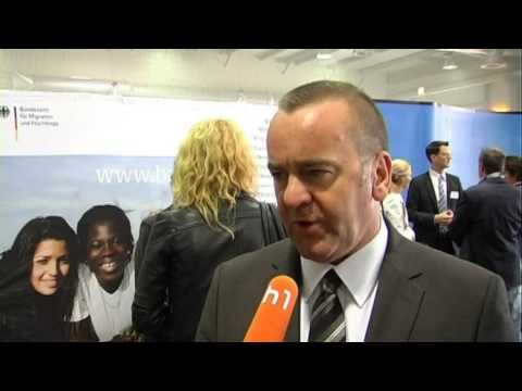 Ankunft der 107 syrischen Flüchtlinge am Flughafen Hannover