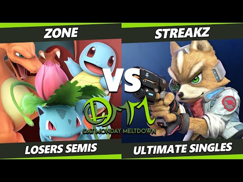DAT Monday Meltdown 215 Losers Semis - Zone (Pokemon Trainer) Vs. Streakz (Fox) SSBU Ultimate