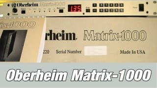 Video thumbnail for Oberheim Matrix-1000 Vintage Analog Synthesizer (1987) by RetroSound