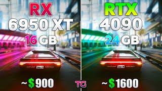 RTX 4090 vs RX 6950 XT - Test in 10 Games
