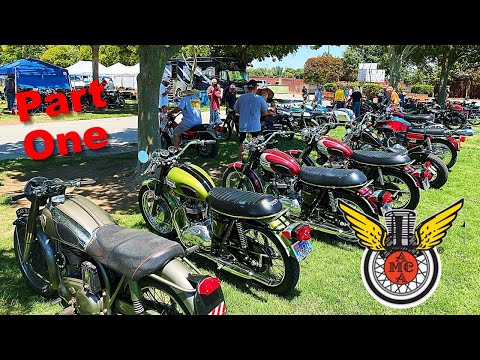 TOO MANY PARTS !!! 2023 Antique Motorcycle Club of America Swap Meet Part 1