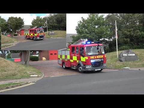 TWO - TONES- Blackpool double pump turnout - Lancashire fire and rescue service
