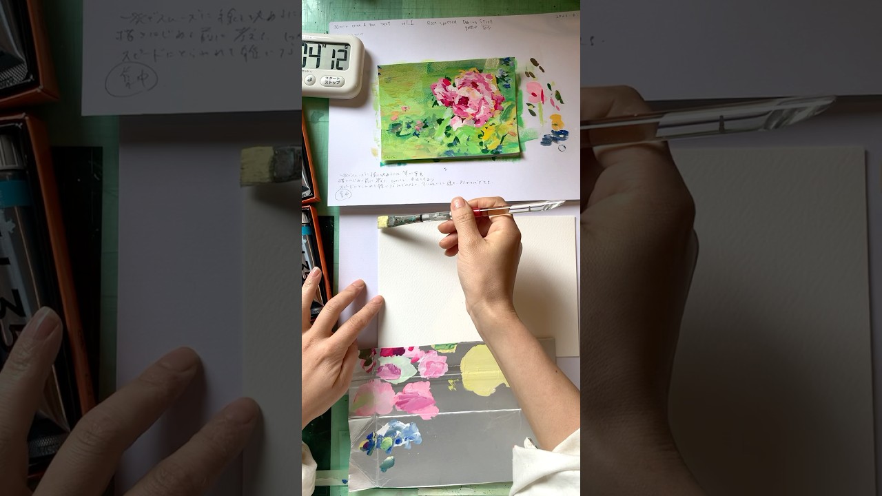 5時間かかった薔薇の花💐