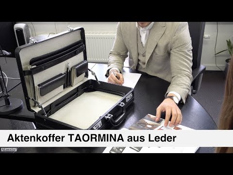 Artikelvideo 1 für Alassio Aktenkoffer TAORMINA Leder schwarz 45,5 x 12,0 x 33,0 cm, Artikelnummer 188706