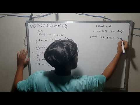 prove sin20 sin40 sin80 = root3/8