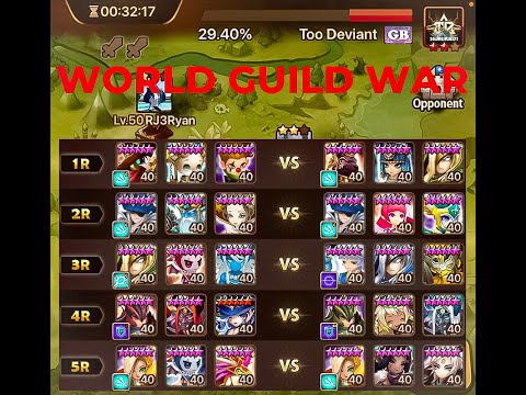 CLEAVING EVERY FIGHT! High G2 World Guild Battle v Too Deviant - Global (Summoners War)