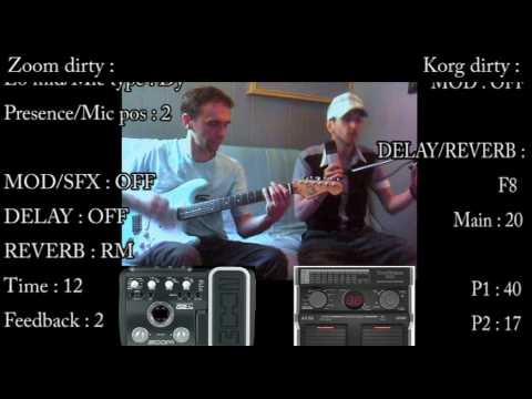 Red Hot Chili Peppers ' guitar tone / Zoom G2.1U - Korg AX3G patch