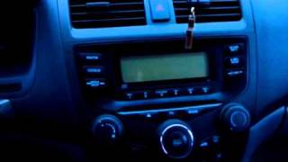 2005 Honda Accord Radio Problem