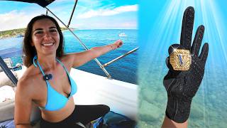 I Found a MASSIVE GOLD RING Underwater Metal Detecting
