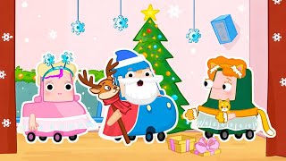 Papai Noel chegou! Especial de Natal da Família Wheelzy! Desenho animado infantil de carros