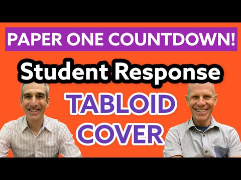 Countdown to Paper One - Tabloids - Sample Student Response