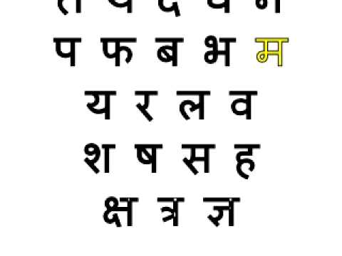 Marathi Vyanjan Chart