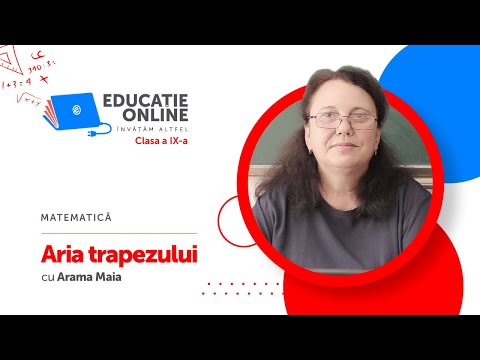 Matematică, clasa a IX-a, Aria trapezului