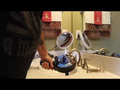 Using Cobra Pistol Grip Auger On Clogged Bathroom Sink Drain