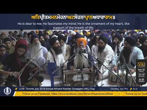 125 Toronto July 2019 Raensabaayee Keertan - Giani Gurdev Singh Jee Australia
